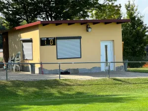 Spielstand - Anzeigetafel am Sportplatz